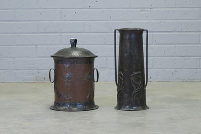 Lot 113 - An Arts and Crafts copper purdonium
