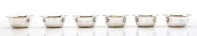 Lot 2 - A set six silver bowls