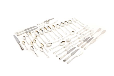 Lot 50 - An Old English pattern silver flatware service