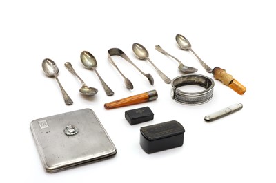 Lot 56 - A collection of silver items