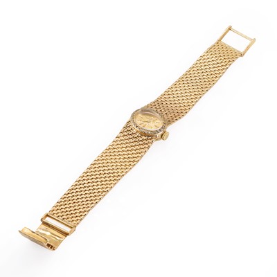 Lot 339 - A 9ct gold Bueche Girod and diamond wristwatch