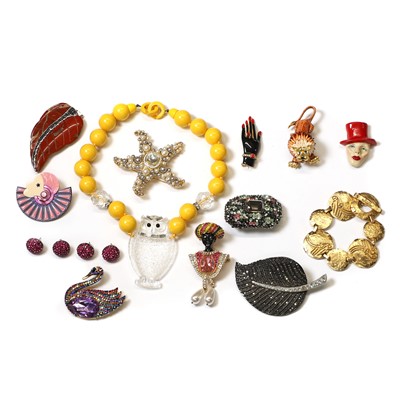 Lot 420 - A collection of designer and unsigned costume jewellery