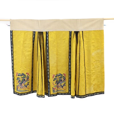 Lot 166 - A Chinese embroidered skirt
