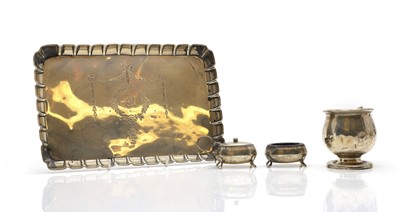 Lot 36 - A collection of silver items