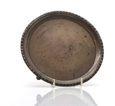 Lot 6 - A silver waiter