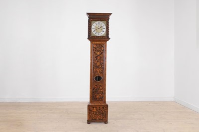 Lot 345 - A William and Mary walnut and marquetry longcase clock by Joseph Windmills of London