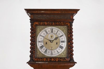 Lot 345 - A William and Mary walnut and marquetry longcase clock by Joseph Windmills of London