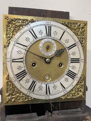 Lot 345 - A William and Mary walnut and marquetry longcase clock by Joseph Windmills of London