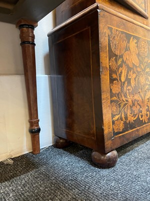 Lot 345 - A William and Mary walnut and marquetry longcase clock by Joseph Windmills of London