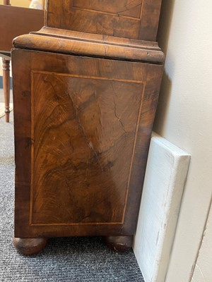 Lot 345 - A William and Mary walnut and marquetry longcase clock by Joseph Windmills of London