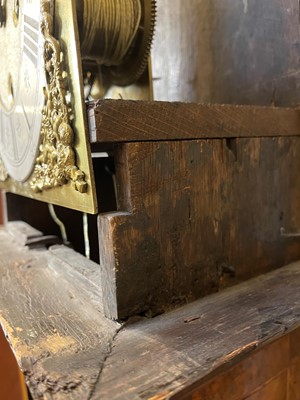 Lot 345 - A William and Mary walnut and marquetry longcase clock by Joseph Windmills of London