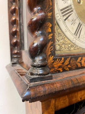 Lot 345 - A William and Mary walnut and marquetry longcase clock by Joseph Windmills of London