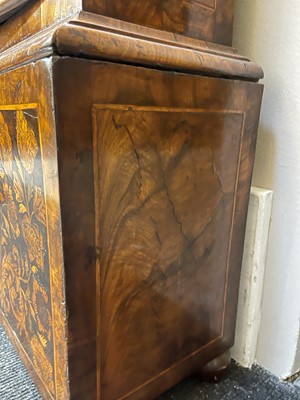 Lot 345 - A William and Mary walnut and marquetry longcase clock by Joseph Windmills of London