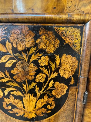 Lot 345 - A William and Mary walnut and marquetry longcase clock by Joseph Windmills of London
