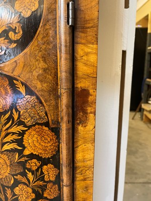 Lot 345 - A William and Mary walnut and marquetry longcase clock by Joseph Windmills of London