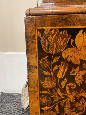 Lot 345 - A William and Mary walnut and marquetry longcase clock by Joseph Windmills of London
