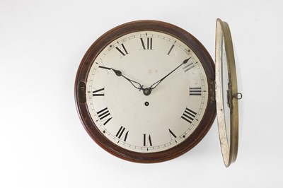 Lot 513 - A George III mahogany wall clock