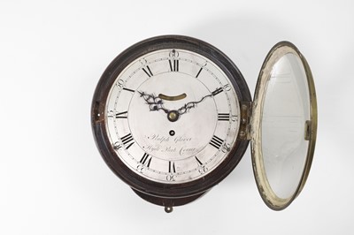 Lot 269 - A George III circular mahogany wall clock