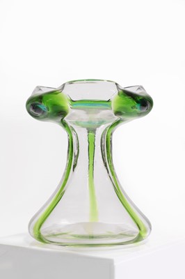 Lot 134 - A group of five Stuart & Sons 'Cairngorm' glass vases