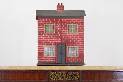 Lot 509 - A painted doll's house