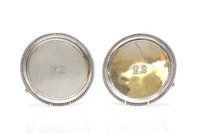 Lot 43 - A pair of George III silver salvers