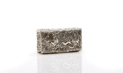 Lot 60 - A Dutch silver table box