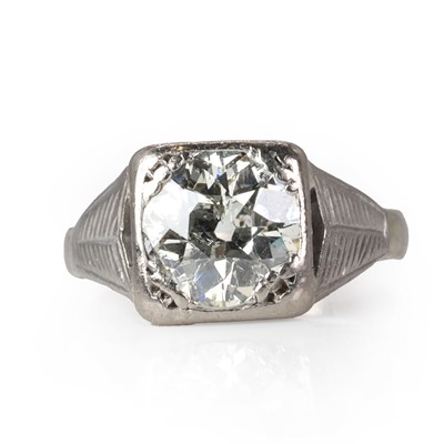 Lot 73 - An old cut diamond single stone ring