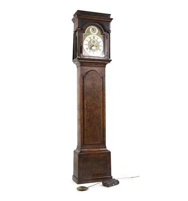 Lot 591 - A George II strung walnut and burr walnut eight-day longcase clock
