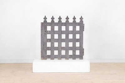 Lot 569 - A painted oak dog gate