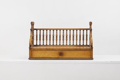 Lot 299 - A Regency burr maple desk stand