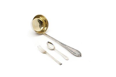 Lot 20A - A Russian silver ladle