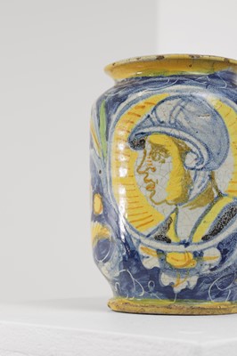 Lot 231 - A maiolica albarello