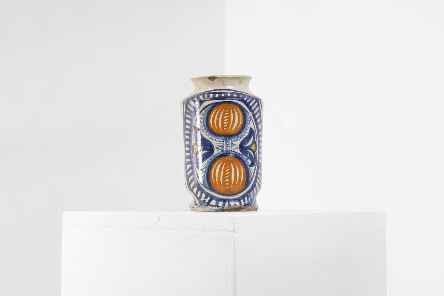 Lot 235 - A maiolica albarello