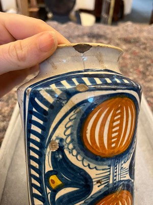Lot 235 - A maiolica albarello