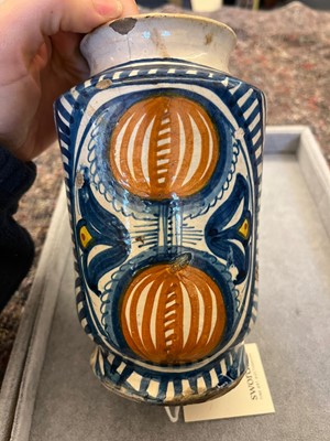 Lot 235 - A maiolica albarello