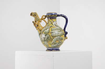 Lot 232 - A maiolica wet drug jar