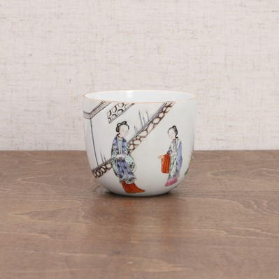 Lot 237 - A Chinese famille rose cup