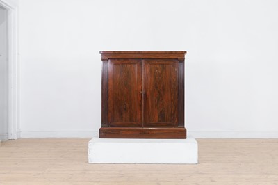 Lot 152 - A Regency rosewood pier cabinet