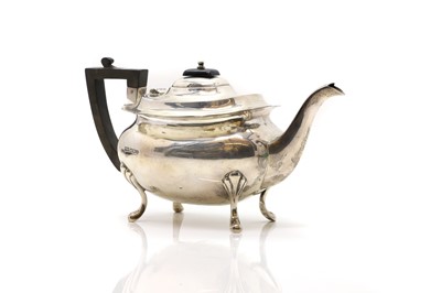 Lot 2 - A silver teapot