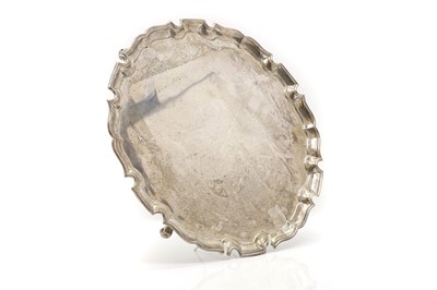 Lot 32 - A silver salver