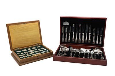 Lot 46 - A silver plated canteen