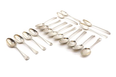 Lot 30 - A collection of Georgian silver spoons