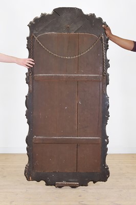 Lot 526 - An etched glass mirror
