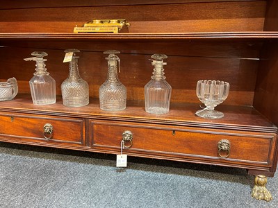Lot 462 - A large Regency mahogany waterfall bookcase