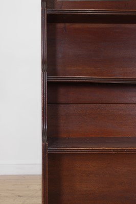 Lot 462 - A large Regency mahogany waterfall bookcase