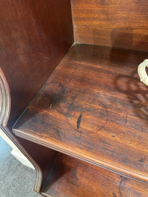 Lot 462 - A large Regency mahogany waterfall bookcase