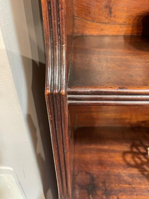 Lot 462 - A large Regency mahogany waterfall bookcase