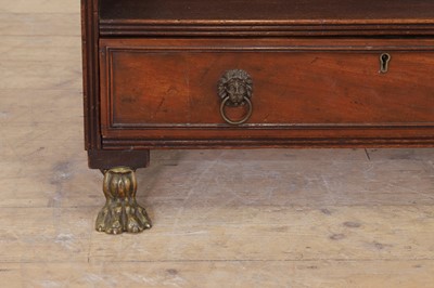 Lot 462 - A large Regency mahogany waterfall bookcase