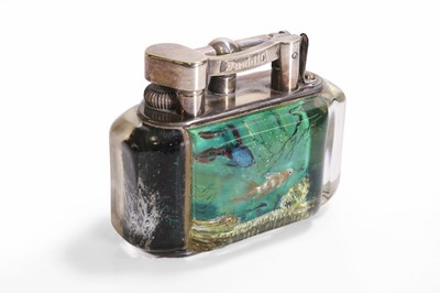 Lot 218 - A Dunhill 'Aquarium' lighter