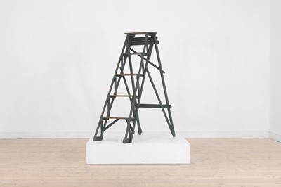 Lot 530 - A painted pine ladder